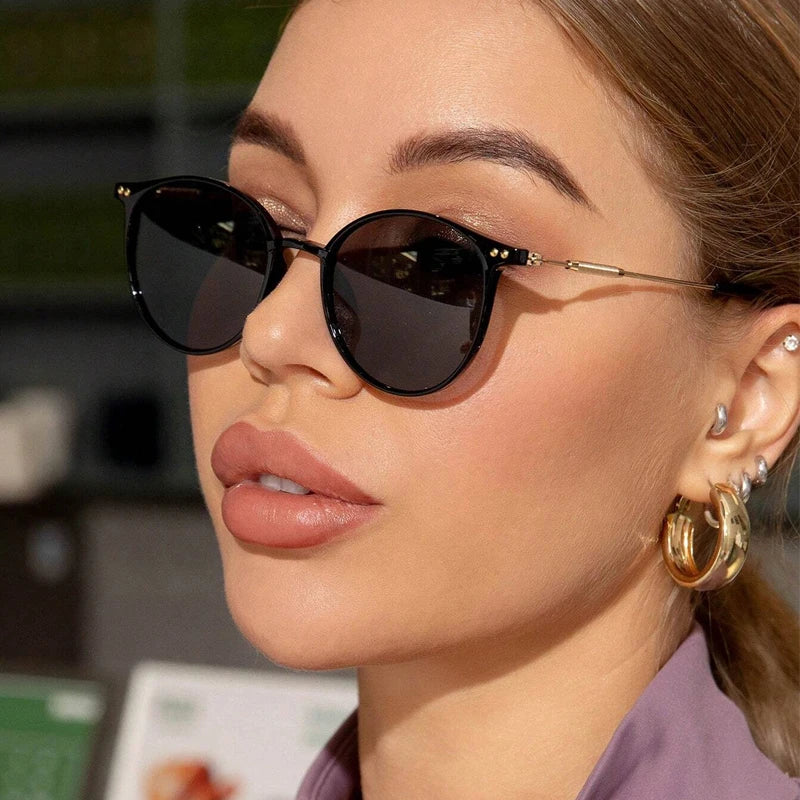 Round Vintage Sunglasses for Women – UV Protection Retro