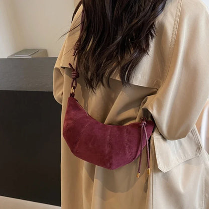 Velvet Material Zipper High Quality Shoulder Bag