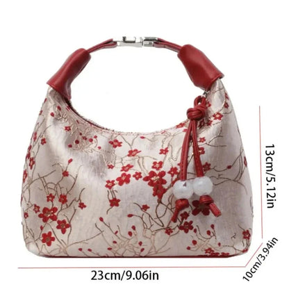 Portable Embroidered Chinese Style Shoulder Bag