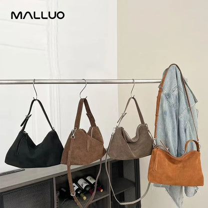 Women's Suede Cow Leather Shoulder Bags