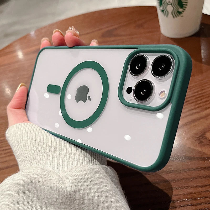 Transparent MagSafe iPhone Case – Colorful, iPhone X to 15 Series