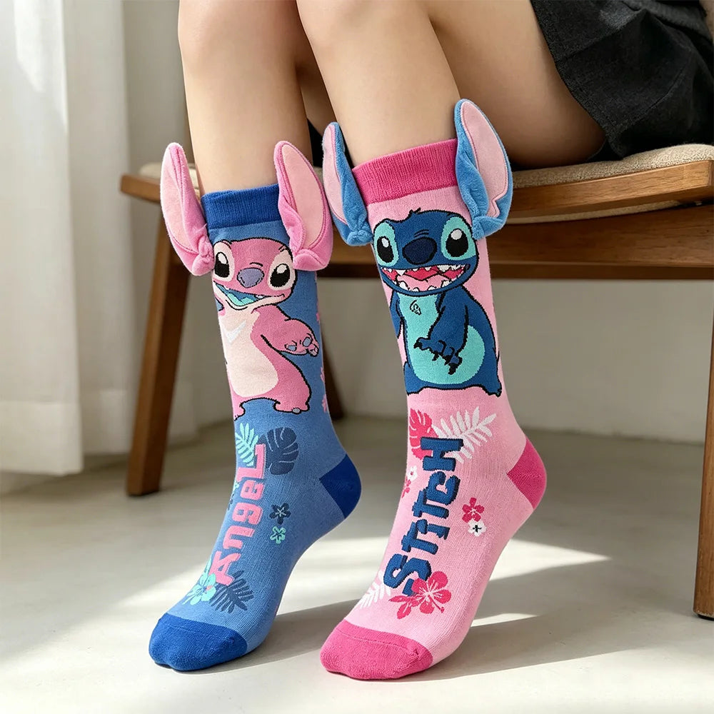 Disney Stitch Funny Cartoon Socks