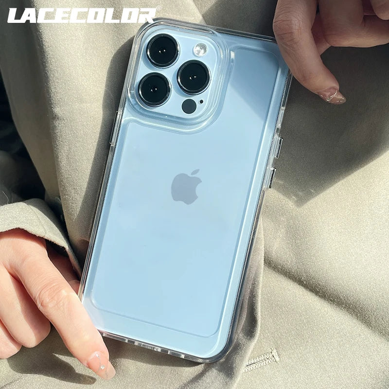 Transparent Shockproof Hard Acrylic iPhone Case – iPhone 11 to 17 Series