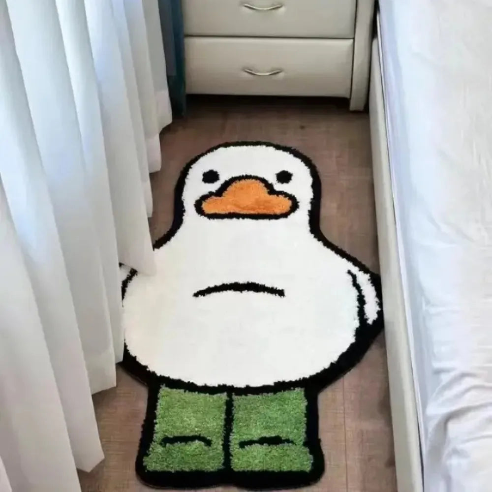 Cartoon Duck Shaped Floor Mat – Water-Absorbing Non-Slip Rug