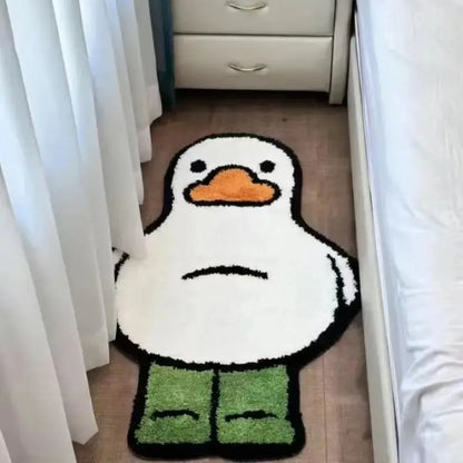 Cartoon Duck Shaped Floor Mat – Water-Absorbing Non-Slip Rug