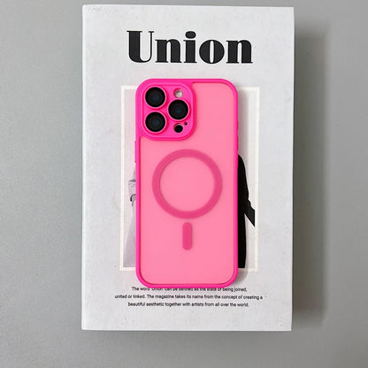 MagSafe iPhone Case Matte Translucent Armor Shockproof Cover