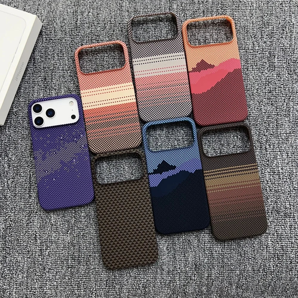 MagSafe Frameless iPhone Case – Woven Pattern Design, iPhone 12–17