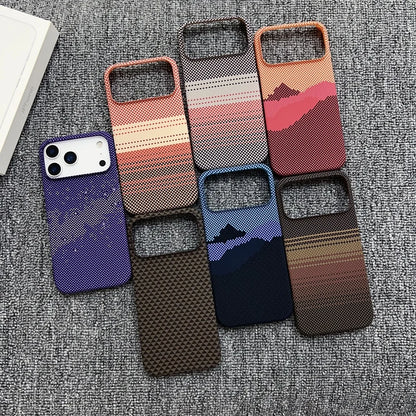 MagSafe Frameless iPhone Case – Woven Pattern Design, iPhone 12–17