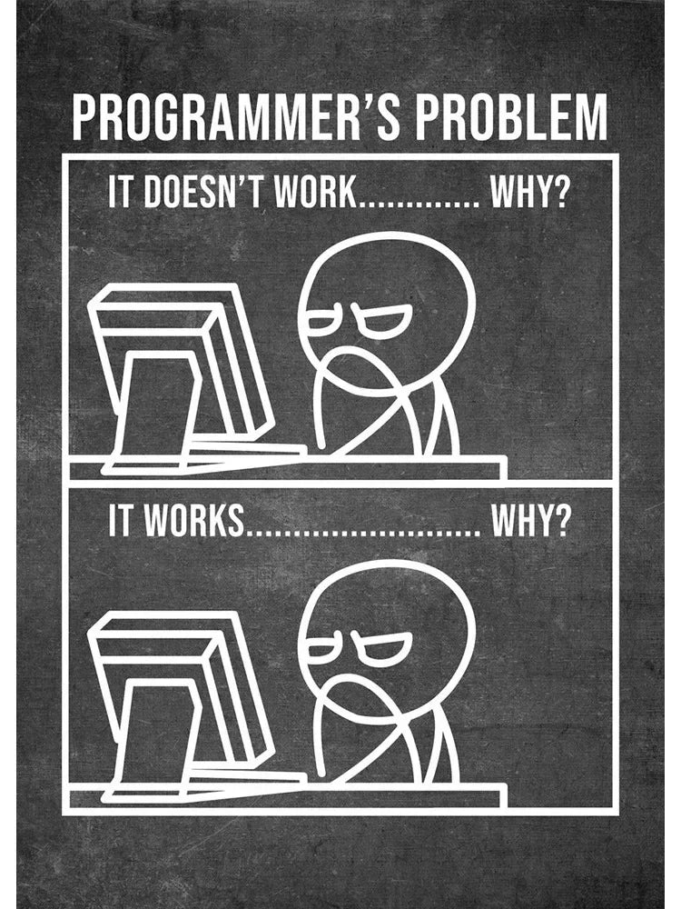Funny Programmer Quote Wall Art Print – Linux Clouds Poster