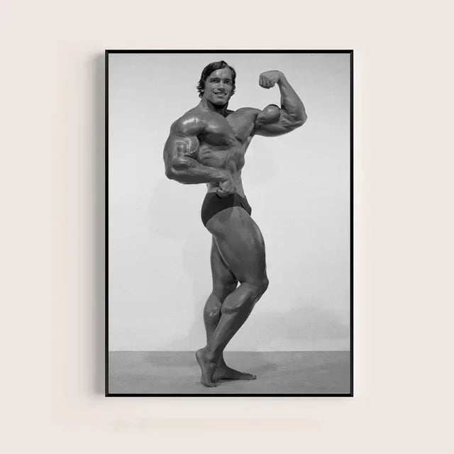 Arnold Schwarzenegger Motivational Gym Poster – Bodybuilding Wall Art