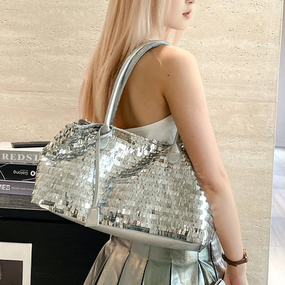 Sequin Shoulder Bag – Women's Bling Evening Party Handbag