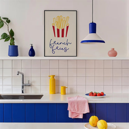 Kitchen Wall Art Poster – Bon Appétit Minimalist Typography Print
