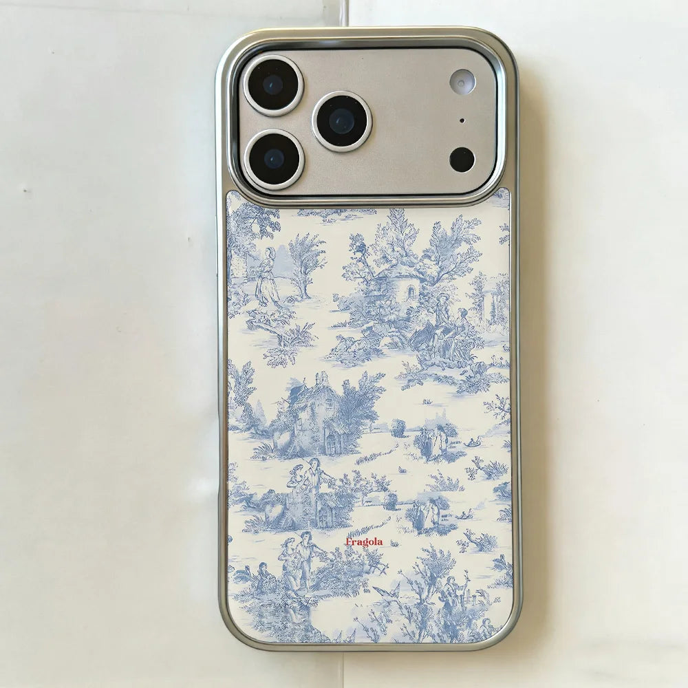 Toile de Jouy iPhone Case – Elegant Floral Print Cover