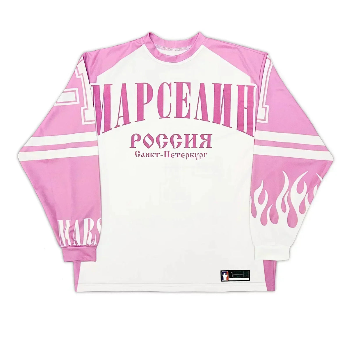 Oversized Goth Long Sleeve Baseball Jersey Shirt – Y2K Streetwear