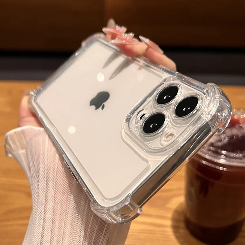 Clear Shockproof iPhone Case – Acrylic, iPhone 11 to 17 Series