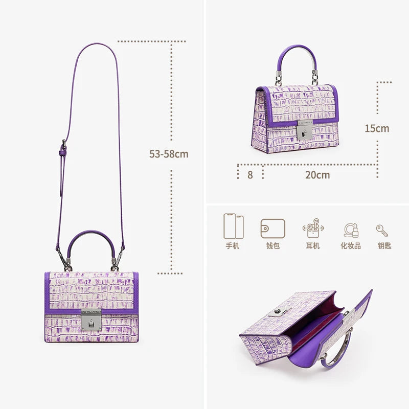 Luxury Wool & Leather Evening Shoulder Bag