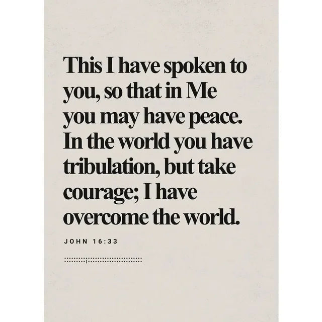 Bible Scripture Canvas Wall Art – Christian Quote Poster for Home Decor