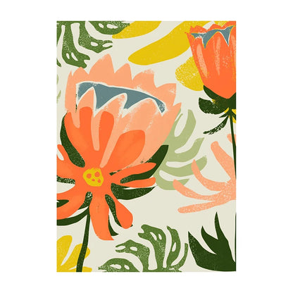 Tropical Illustration Canvas Wall Art – Boho Nature Poster