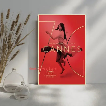 Cannes Film Festival Vintage Poster – Retro Movie Wall Art
