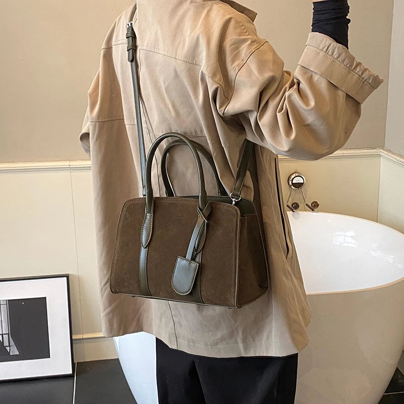 Women Suede Shoulder Bag