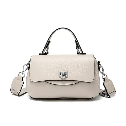 Women's Genuine Leather Crossbody Bag with Top Handle