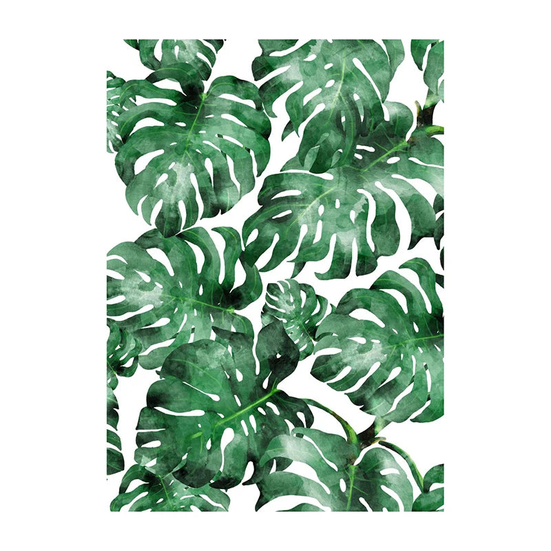 Tropical Illustration Canvas Wall Art – Boho Nature Poster