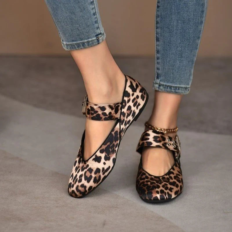 Women's Ballet Flats – Mary Jane Buckle Strap Flat Shoes