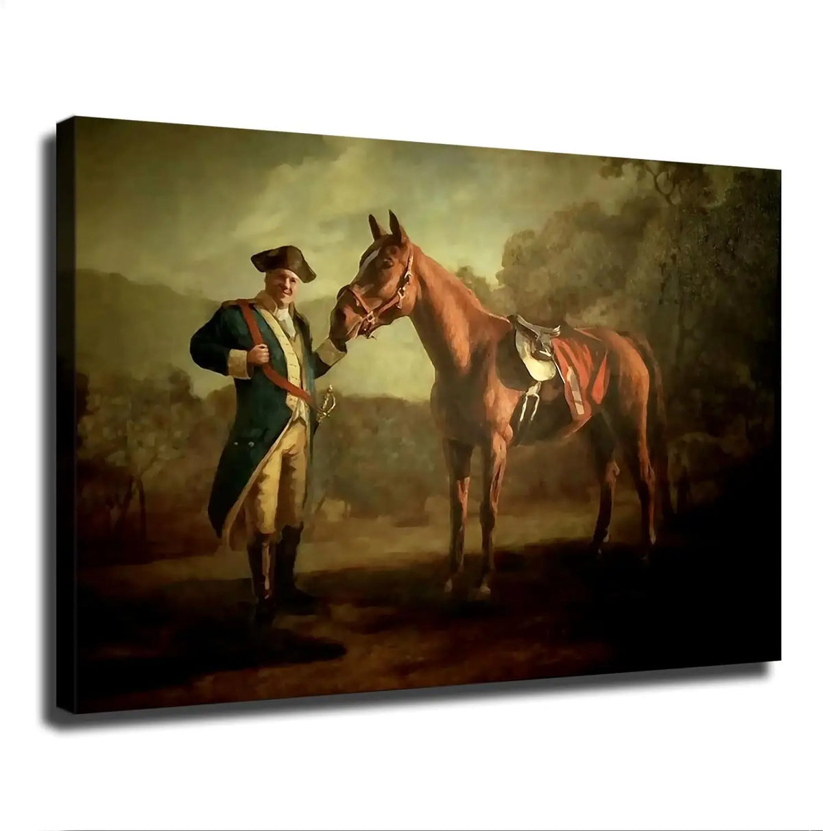 Napoleon Style Horse Canvas Wall Art – Classic Equestrian Poster