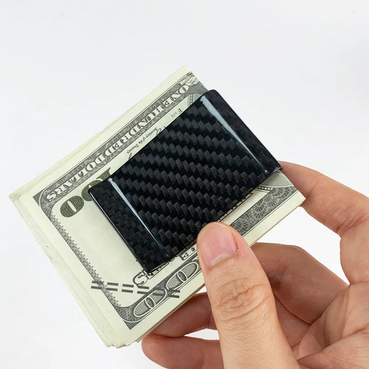 Carbon Fiber Money Clip Wallet – Slim 3K Twill Card Holder for Men