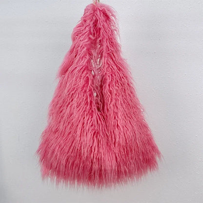 New Wool Women's Plush Shoulder Bags Y2k Hot Girls Faux Fur
