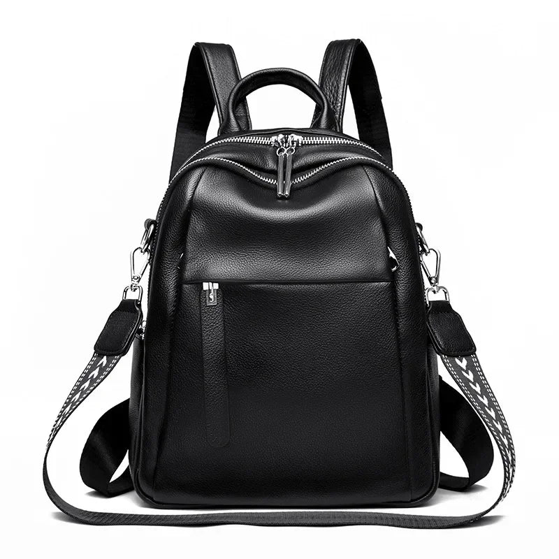 Genuine Leather Women's Backpack – Rivet Studded Style