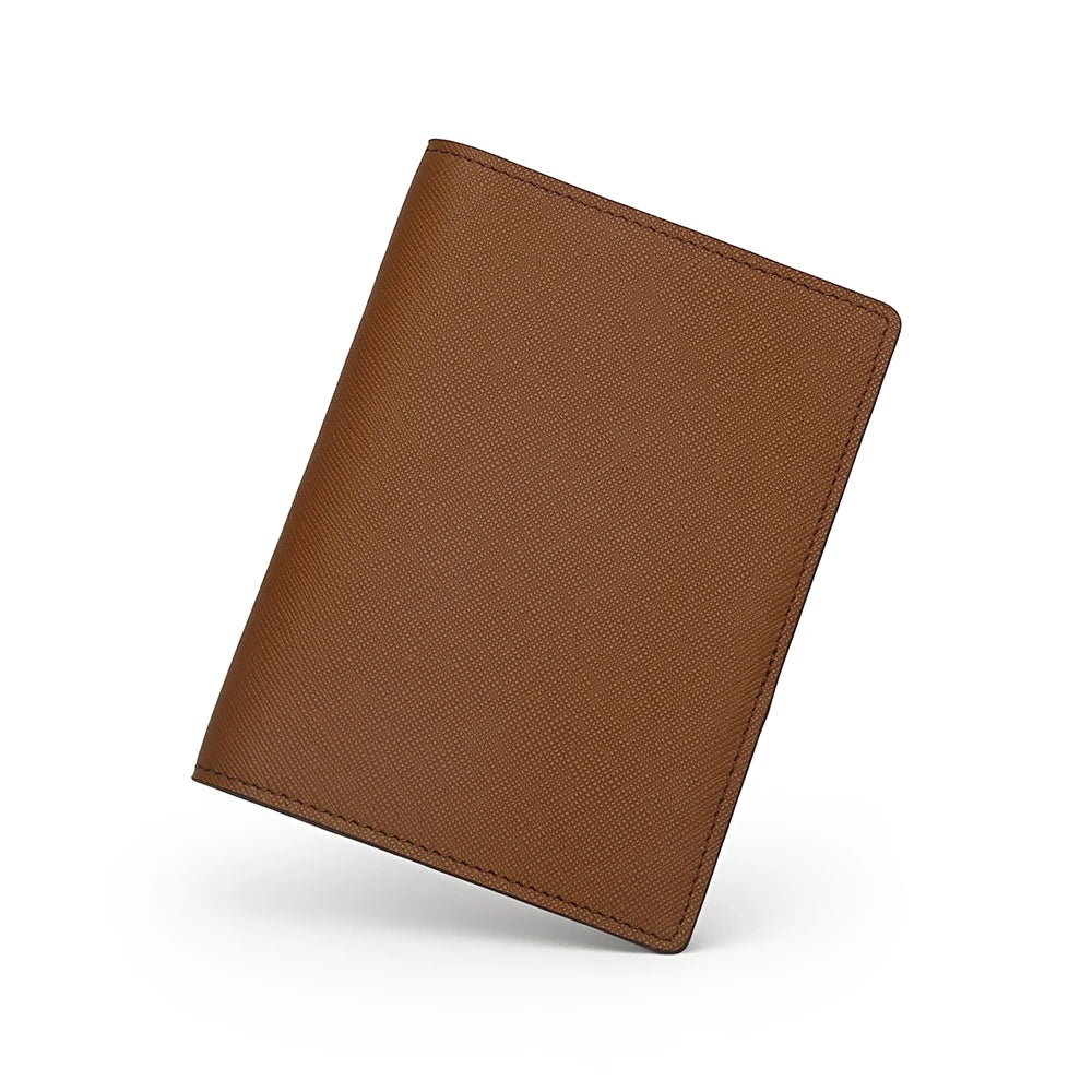 Custom Name Personalized Premium Rfid Blocking Saffiano Leather Passport Holder Wallet Gift Friend